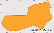 Political Simple Map of ZIP code 74939, cropped outside