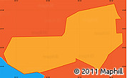 Political Simple Map of ZIP code 74939