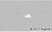 Gray 3D Map of ZIP code 74940, single color outside