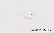 Silver Style 3D Map of ZIP code 74940, single color outside