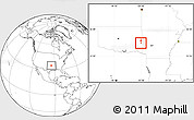 Blank Location Map of ZIP code 74940