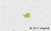 Physical Map of ZIP code 74940, cropped outside