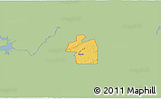 Savanna Style 3D Map of ZIP code 74941, single color outside