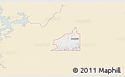 Classic Style 3D Map of ZIP code 74944, single color outside