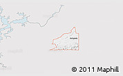 Silver Style 3D Map of ZIP code 74944, single color outside