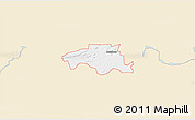 Classic Style 3D Map of ZIP code 74948, single color outside