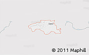 Silver Style 3D Map of ZIP code 74948, single color outside