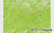 Physical Map of ZIP code 74948