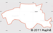 Classic Style Simple Map of ZIP code 74948, cropped outside