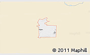 Classic Style 3D Map of ZIP code 74953, single color outside