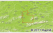 Physical 3D Map of ZIP code 74953