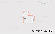 Silver Style 3D Map of ZIP code 74953, single color outside