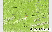 Physical Map of ZIP code 74956