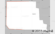Gray Simple Map of ZIP code 74956