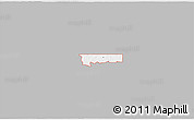Gray 3D Map of ZIP code 74957, single color outside