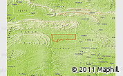 Physical Map of ZIP code 74957