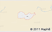 Classic Style 3D Map of ZIP code 74959, single color outside