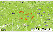 Physical 3D Map of ZIP code 74959