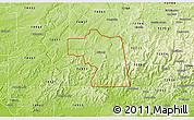 Physical 3D Map of ZIP code 74960