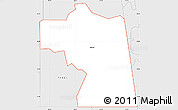 Silver Style Simple Map of ZIP code 74960