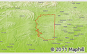 Physical 3D Map of ZIP code 74963