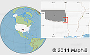 Savanna Style Location Map of ZIP code 74963, highlighted country, highlighted state