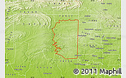 Physical Map of ZIP code 74963