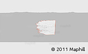Gray Panoramic Map of ZIP code 74963, single color outside