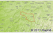 Physical 3D Map of ZIP code 74965