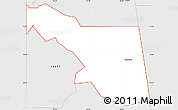 Silver Style Simple Map of ZIP code 74965
