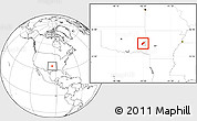 Blank Location Map of ZIP code 74966, highlighted county