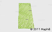 Physical 3D Map of Adair County, single color outside