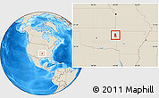 Shaded Relief Location Map of Adair County