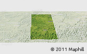 Satellite Panoramic Map of Adair County, lighten
