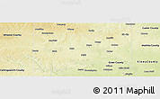 Physical Panoramic Map of Beckham County