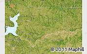 Satellite Map of Bryan County