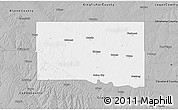 Gray 3D Map of Canadian County