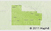 Physical 3D Map of Carter County, lighten
