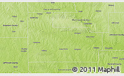 Physical 3D Map of Carter County