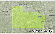 Physical 3D Map of Carter County, semi-desaturated