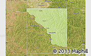 Physical Map of Cleveland County, satellite outside