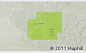 Physical 3D Map of Coal County, lighten, semi-desaturated