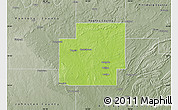 Physical Map of Coal County, semi-desaturated