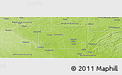 Physical Panoramic Map of Coal County