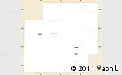 Classic Style Simple Map of Coal County, single color outside