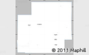 Gray Simple Map of Coal County, single color outside