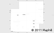 Silver Style Simple Map of Coal County
