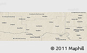 Shaded Relief Panoramic Map of Cotton County