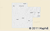 Classic Style 3D Map of Creek County, single color outside