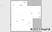 Gray Simple Map of Creek County, single color outside